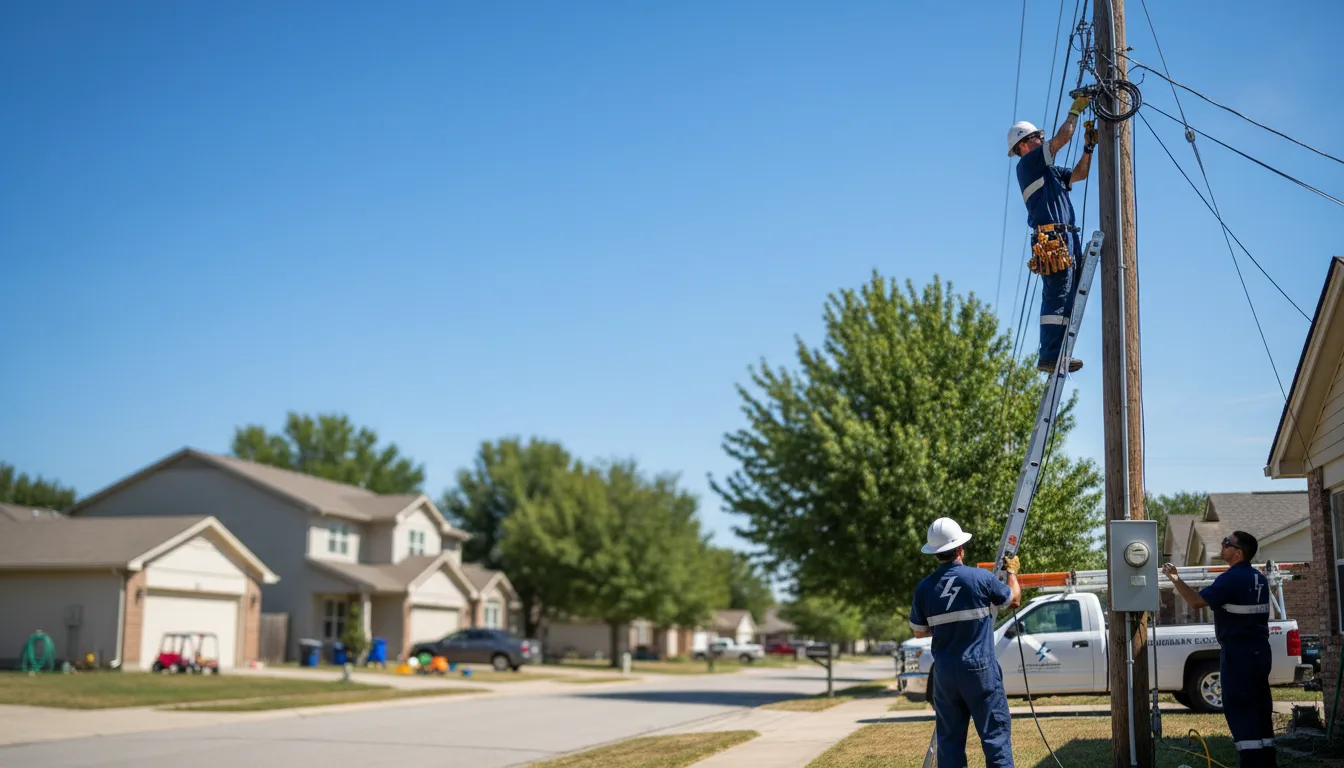 Residential electrician providing installation services in Louisville, NE